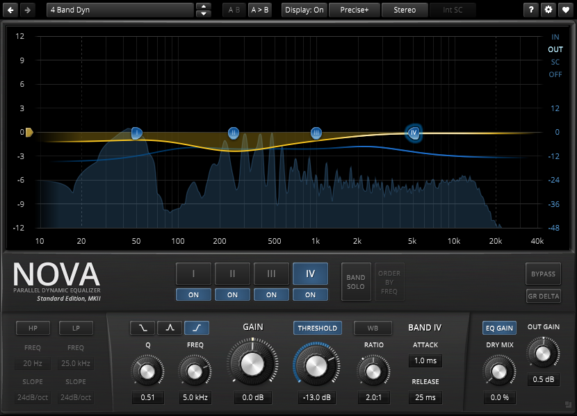 KinaRecords's tweet photo. 🎶 Se state cercando un EQ dinamico versatile e gratuito, TDR Nova è uno dei migliori plugin in circolazione.

Può funzionare sia come equalizzatore parametrico classico che come compressore multibanda.

Lo usate già nei vostri mix? https://t.co/OSNQKQ55Dh