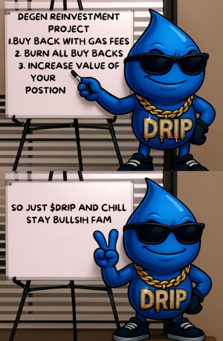 EVILGH0ST666's tweet image. DEGEN REINVESTMENT PROJECT
$DRIP #Deflationary 

BS8hUchfriYStQFxiGR953q5A2ef3jsSRtMsfphjBAGS