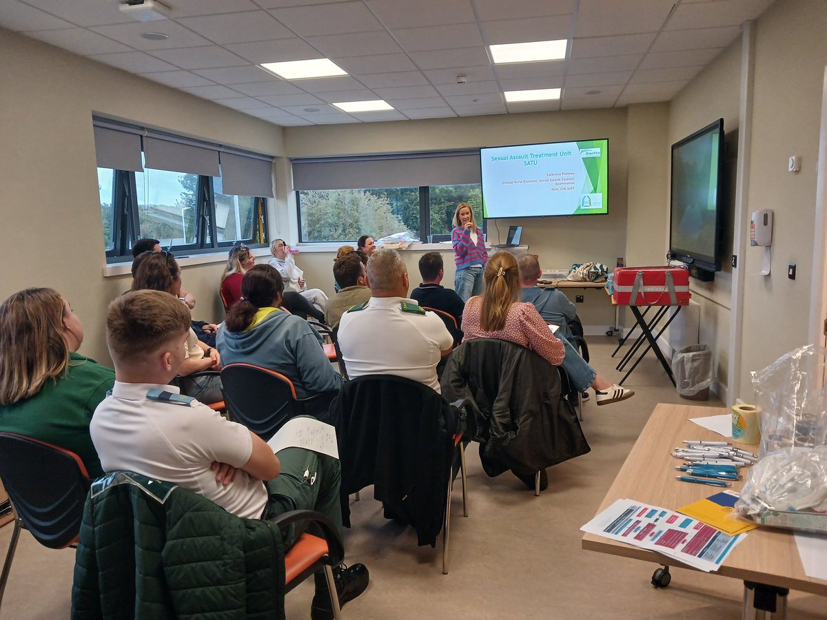Thanks to Paediatric Nurse Heather Stanley and Forensic Nurse Caitriona Freeney for a great night on Paediatric emergencies. Topics covered included cardiac conditions, IV access and sexual assault.

Thanks for sharing your expertise with us!

#paediatrics
#prehospitalcare