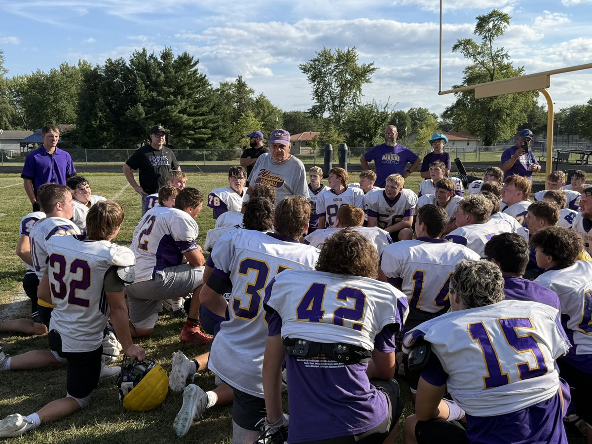 Casey-Westfield ended practice today with some words of inspiration from former coach Gene Vidoni. 

Vidoni helped coach the Warriors to a state championship in 1985!

<a href="/WTWOsports/">WTWO Sports</a>