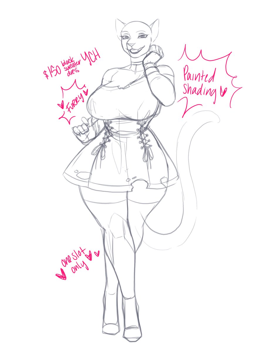 I just wanna draw pretty ladies in someone sweater dresses. :)