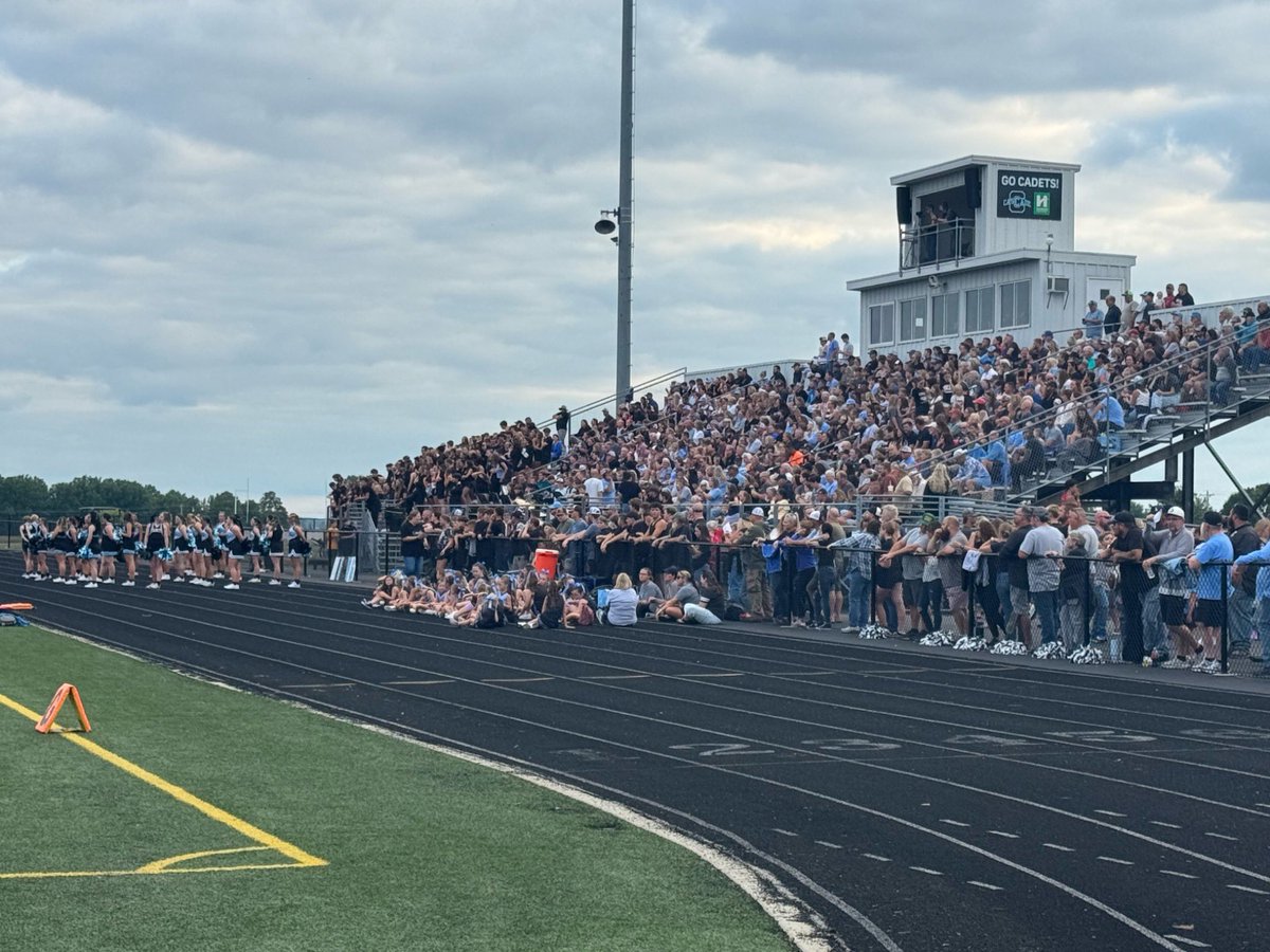 Huge thanks for the amazing support from our students and community at our home opener, you all created an electric atmosphere! 10 minute trip to Danville this Friday. We hope to see our black and blue faithful pack the stands! #ETR