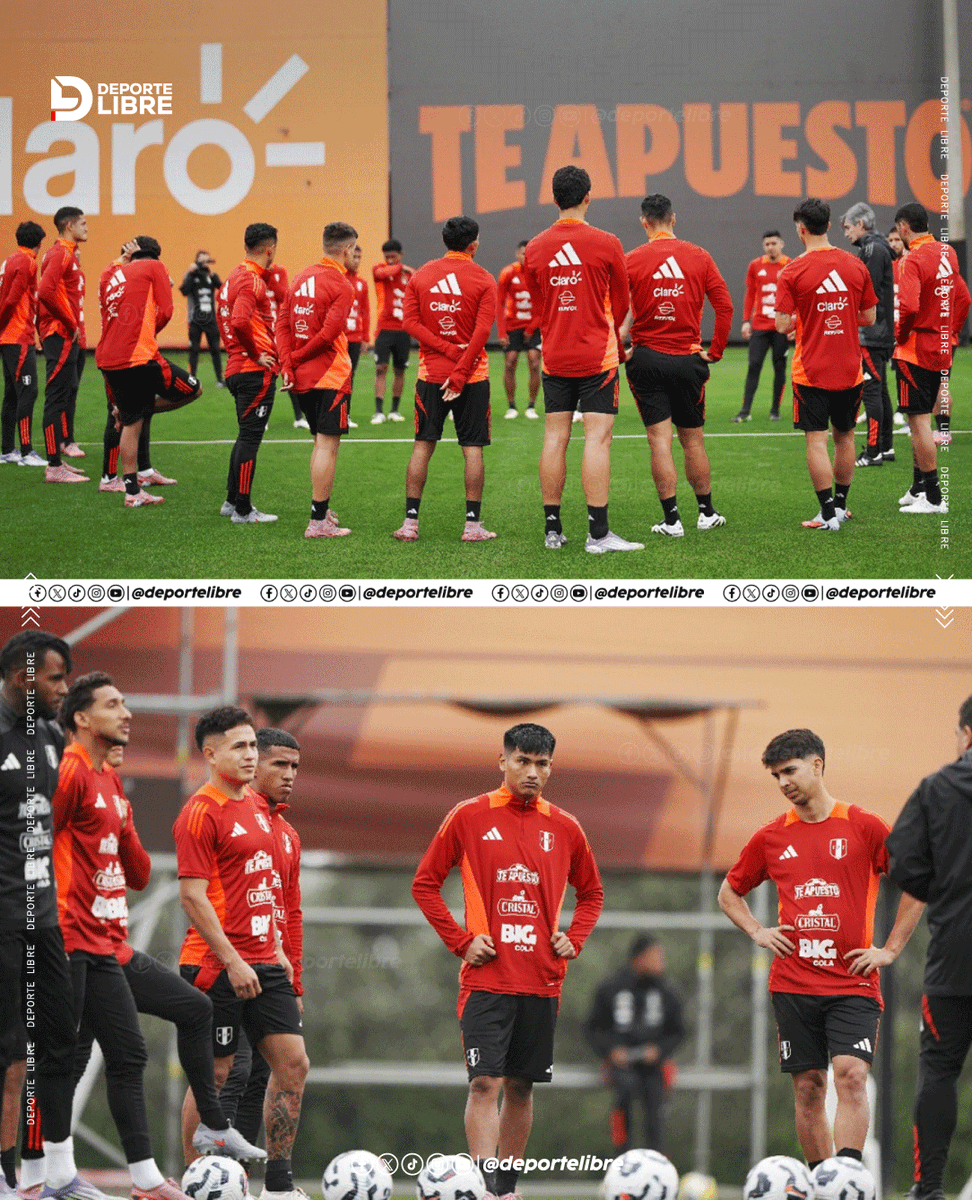 La selección peruana 🇵🇪 realizó su tercera sesión de entrenamiento en la Videna con miras a la fecha doble de Eliminatorias.

#SeleccionPeruana #FutbolPeruano #Videna #Entrenamiento #Eliminatorias #TorneoLocal #Liga1Max