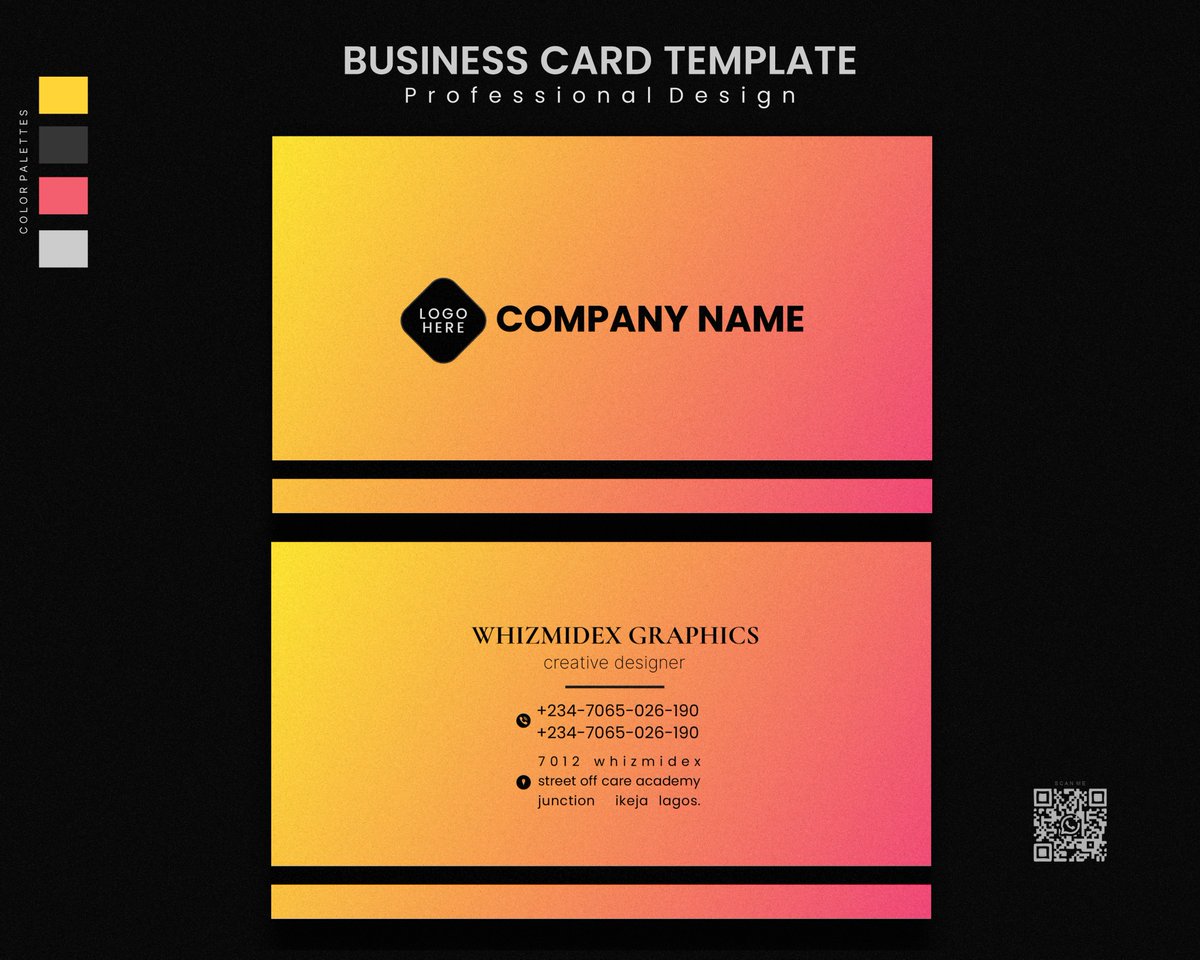 GraphicsWhiz's tweet photo. Just finished designing a sleek &amp; modern business card template 🎨✨Clean, professional, and built to make a lasting first impression
Would you carry this design in your pocket? 👇
#BusinessCardDesign #GraphicDesign #BrandIdentity #DesignInspiration #MinimalDesign #CreativeDesign https://t.co/wOIDU5dcrV