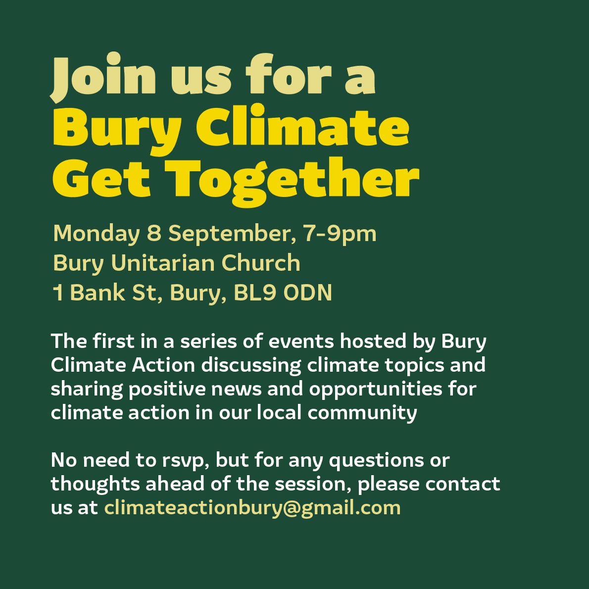 Bury Climate Action tweet media