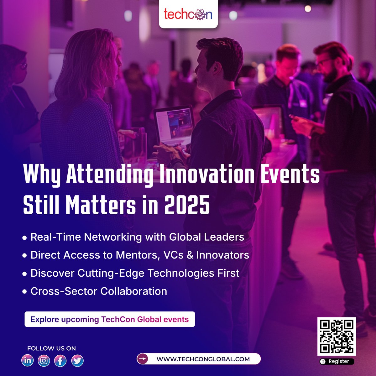TechCon_Global's tweet image. 🌐 Biggest opportunities of 2025 won’t hit your inbox they happen in the room.

At TechCon Global events:
✅ Network with leaders &amp;amp; VCs
✅ Discover breakthrough tech early
✅ Collaborate across sectors

Be where innovation starts: techconglobal.com

#TechConGlobal #TechCon…
