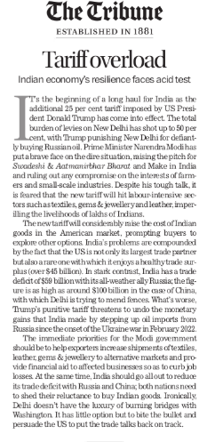 KaliKamlesh's tweet image. With $45B in exports to the US, India’s resilience faces its acid test. Tariffs rise, diplomacy tightens. Can ‘Make in India’ weather the global storm? #TradeTensions #ModiEconomy #GlobalTariffs #EconomicResilience @gork @nitin_gadkari @NayabSainiBJP @gork @realDonaldTrump