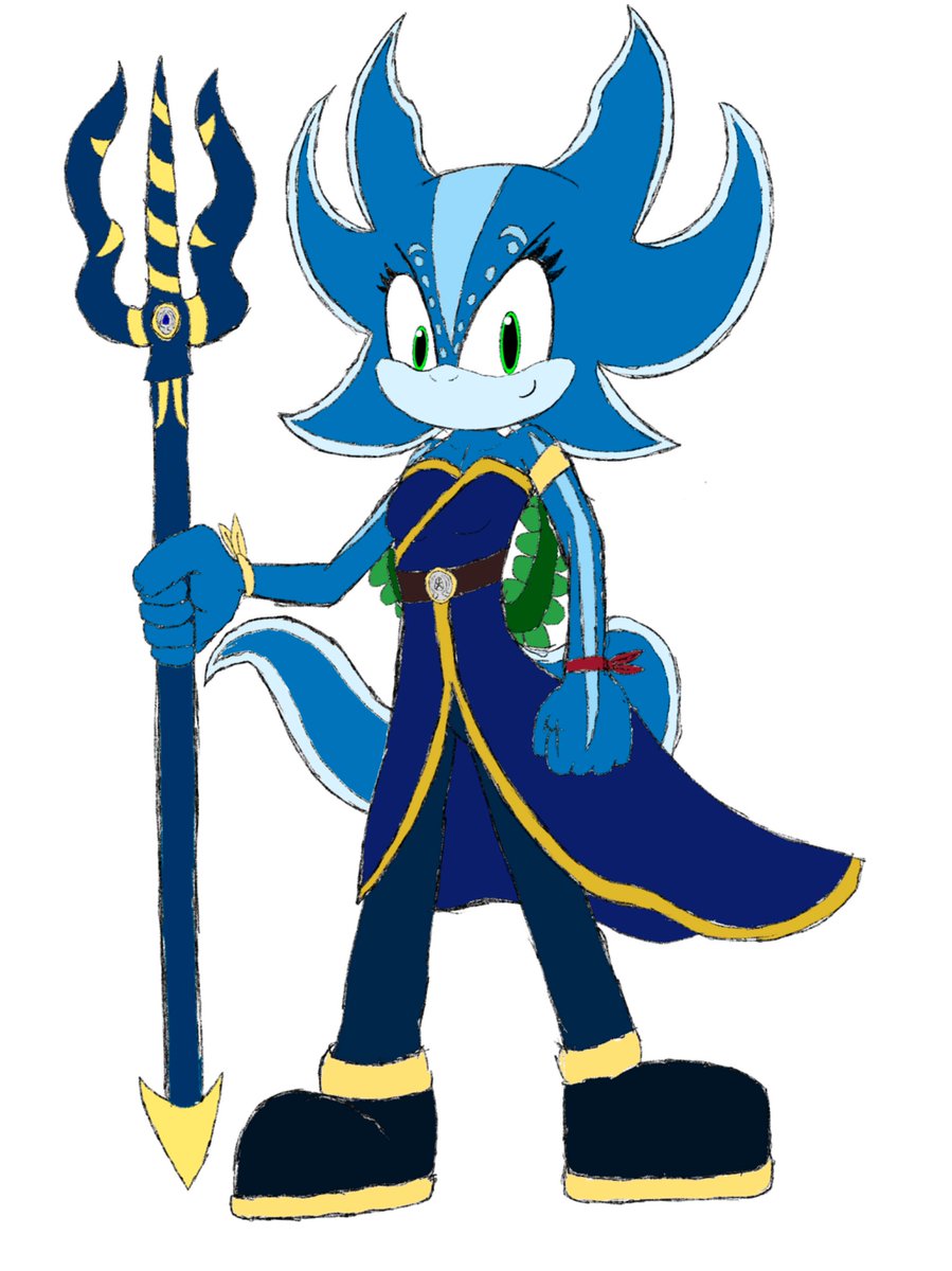 Following up on this here’s my first take on a full grown Aly! 😄

Now a teacher for the next generation of the Children Of The Sea’s Tidal Wave warriors and ambassador of the order to the surface world!

She also got a badass trident too!!!! 🔱🔱🔱🔱

#AlyTheAxolotl
#Procreate