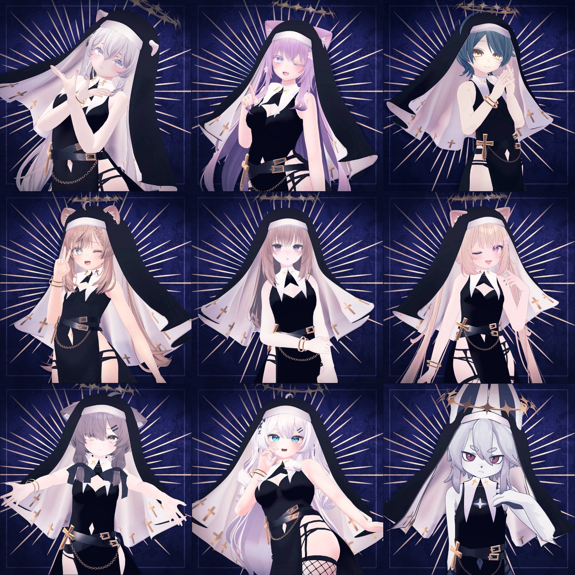 ASMN様✴オーダーページ12 A'GEM/9 × .kom 『AOSPACE』ゴシックセーラーオーバーサイズ