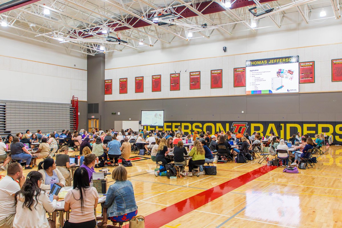 FWPS210's tweet photo. Professional development is in full swing at TJHS! Teachers explored foundational K-1 skills, i-Ready math progression, and autism support strategies.
With packed sessions, deep learning, and shared dedication, we are #FWPSproud of our educators prepping for the school year! 📚 https://t.co/Y9QJ9o6eMp