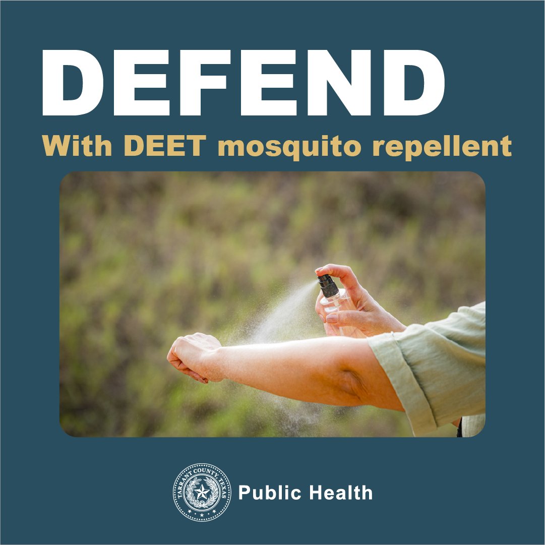 Protect yourself from mosquitoes and the transmission of the West Nile virus by practicing the 3Ds: DUMP, DRESS, and DEFEND.