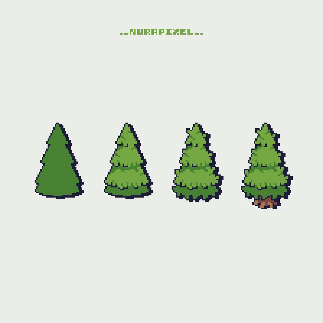 Pixel art tree tutorial I guess