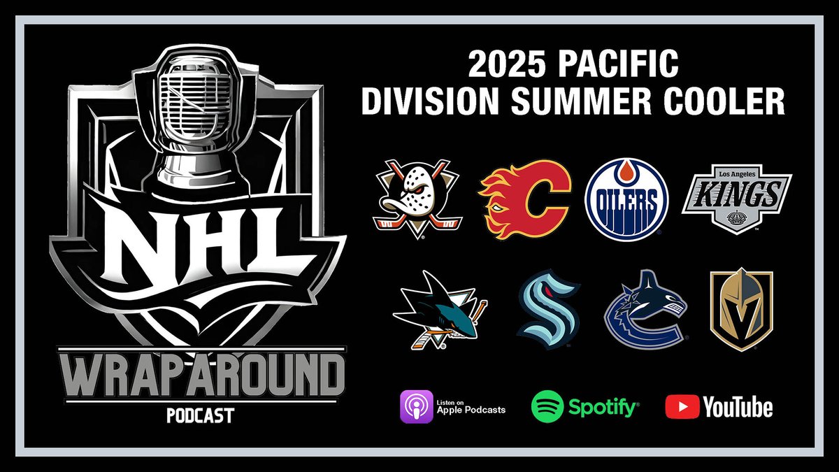 NHLWraparound's tweet photo. Four divisions, four Summer Coolers to recap the off-season and set the stage for October. 

Listen to all four now! ⤵️
🍎: https://t.co/4Q27lio7pa
🟢: https://t.co/ivjpBKUiuj
▶️: https://t.co/9CP93cJBJ0