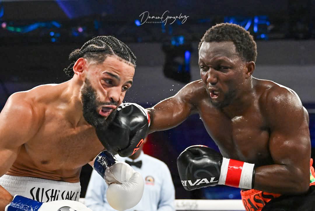 Abass Baraou (17-1, 9 KO’s) wins by unanimous decision victory in the upset over previous @wbaboxingofficial 
WBA interim junior middleweight champion Yoenis 
“El Bandolero”
Tellez (10-1, 7 KO’s).
Judges official scores 110-117, 112-115, 111-116.
