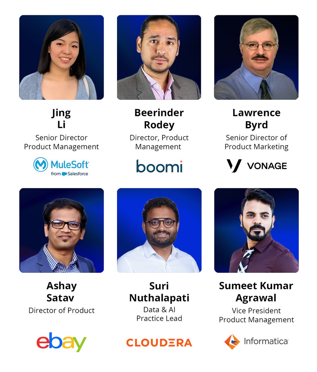 APIWorld's tweet image. We’re so excited to announce our Keynote Speakers!
Jing Li - @MuleSoft
Beerinder Rodey - @boomi
Lawrence Byrd - @Vonage
Ashay Satav - @eBay
Suri Nuthalapati - @cloudera
Sumeet Kumar Agrawal - @Informatica
Join us from 3-5 September in Santa Clara, and 10-12 Live Online!