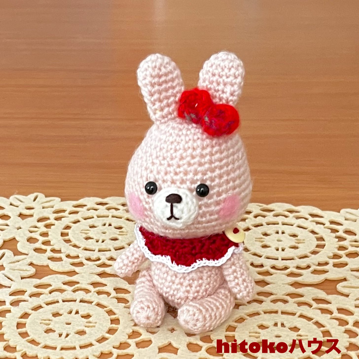 うさぎ様♡専用 うさぎ用耳飾り🐰「秋桜」 - 手編み屋 はっさん | minne byGMO