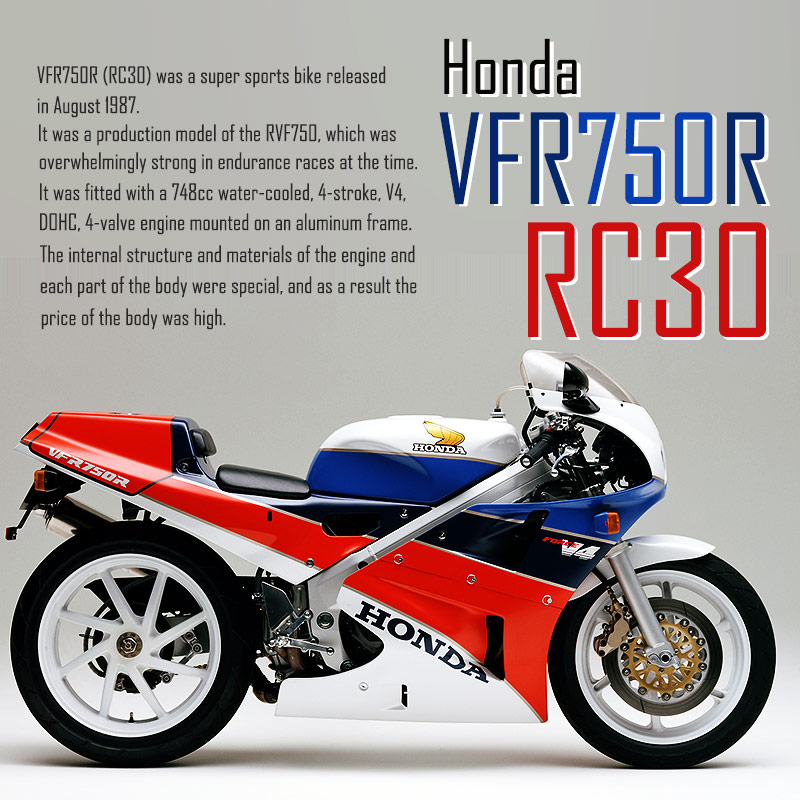 BikeBrosMagazin's tweet image. #生誕祭🎂8月31日は #VFR750R の誕生日（発売日）だよ。昭和62年（1987年）生まれ、今日で38歳🎉👏
車種名より #RC30 って型式で呼ばれるほうが多いのかな🤔ホンダが今年の春までリフレッシュプランやってたし、それだけ特別なバイクってことだよね🥰
モデル解説へ ＞  bikebros.co.jp/catalog/1/65_1…