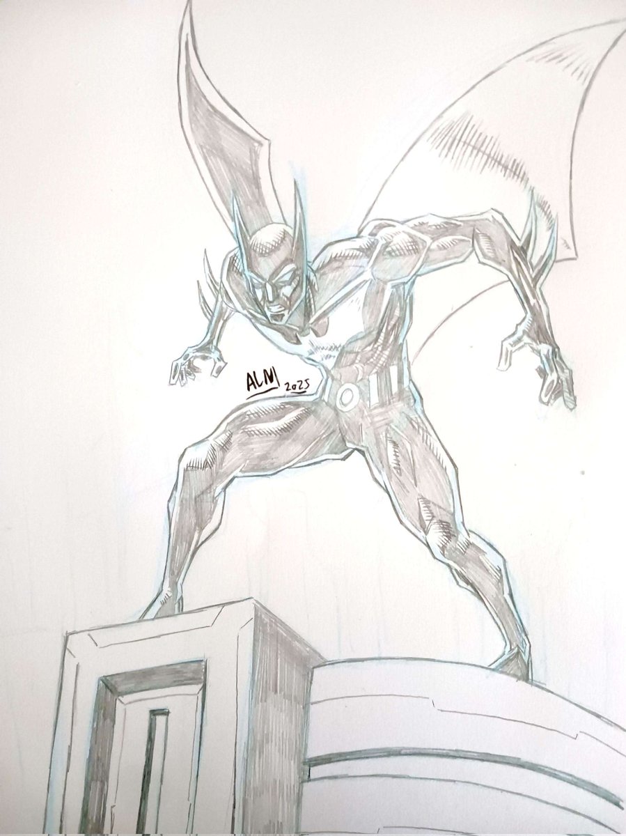 Batman Beyond 1 hour pencil drawing. 

One of my favorite bat family members 👍👍🙌

#batmanbeyond #terrymcginnisbatman #terrymcginnis #dc #comics #art