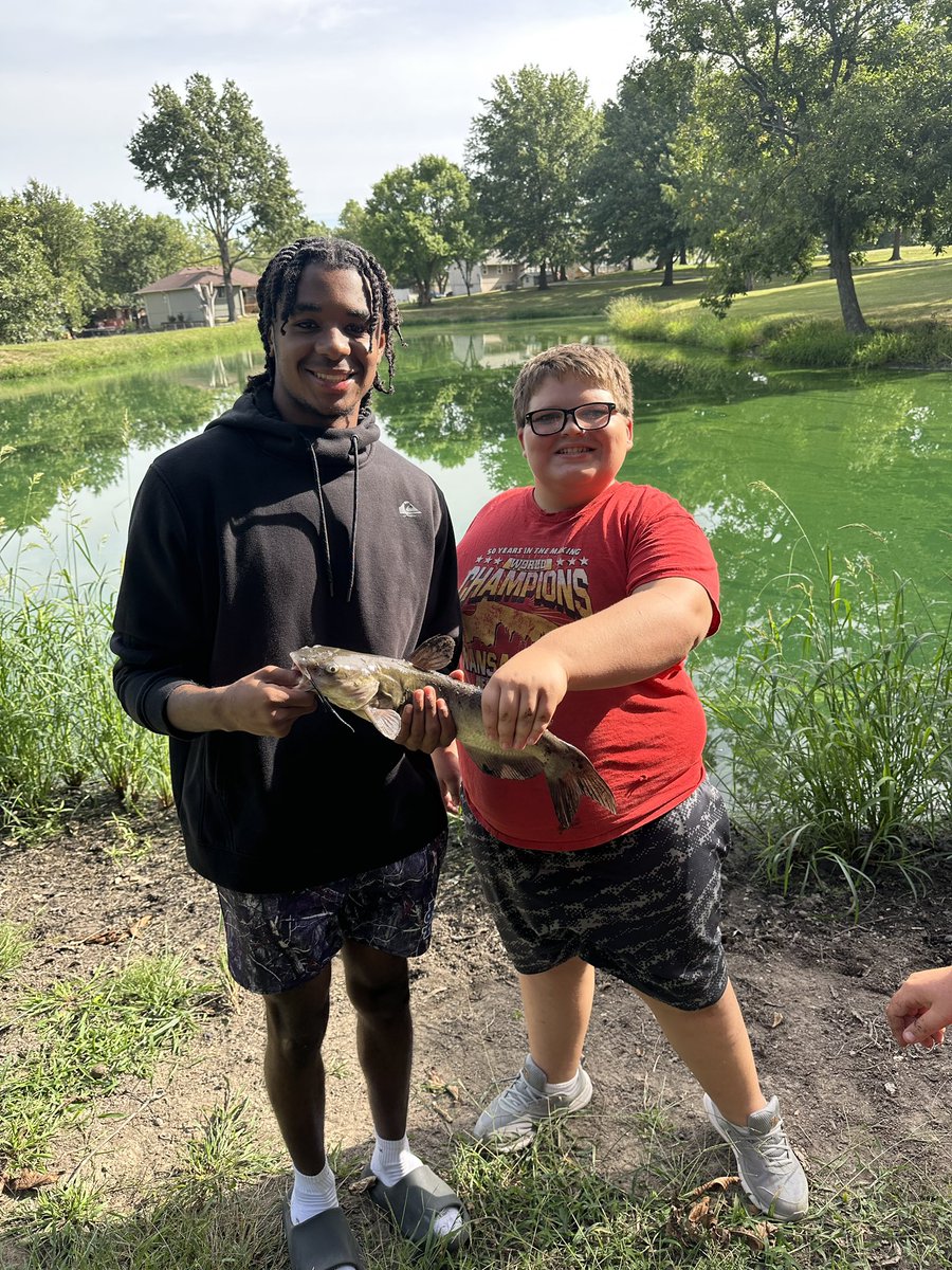 Coach_Doyle_20's tweet photo. @AmauryPowell03 is a pretty special kid! Not only does he dominate on the football field and have leadership skills, he is also a great role model for our students at Odessa Middle School as our A+ student. #adaptivePE #fishing
@OdessaFootball @odessar7 @CoachJewell22 https://t.co/HjzFYxcyb5