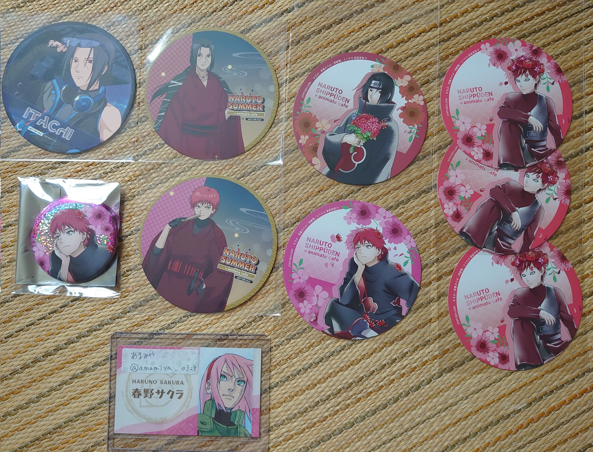 NARUTO レッド東京タワー コラボ　【サクラ】　11点　缶バッジ ナルト 東京タワー RED° TOKYO 缶バッジ アクカ 特典 サクラ