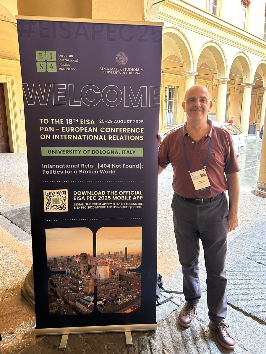 A great 2nd day at the #EISAPEC25 in Bologna, with excellent presentations. This is also an excellent opportunity to see again old colleagues and to meet new ones. Tomorrow, I will present my article as part of Section #REAL-Realist thought, theory, and analysis in IR.