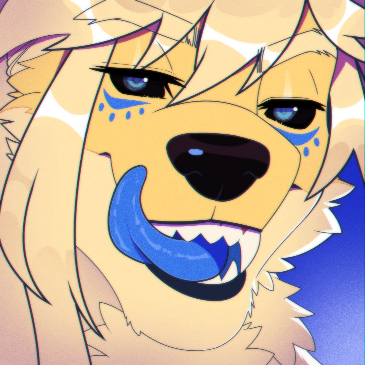 A profile art of my dragon Drem and my wolf Cometa made by the amazing Vampic on telegram 

#wolf #dragon