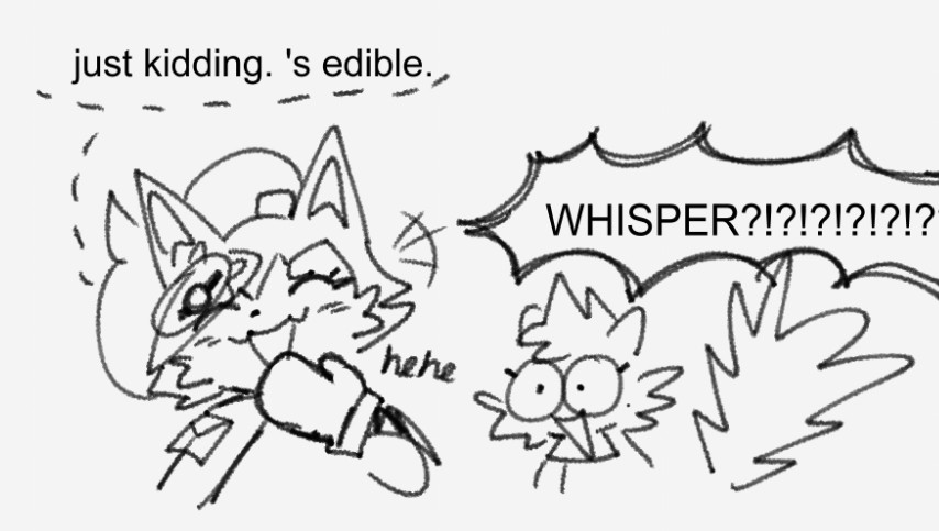 🤍 Whispangle Daily 🧡 (@wispangle) on Twitter photo Chomp 🧡🤍
Day #146
#tanglethelemur #WhisperTheWolf #Whispangle #TangleAndWhisper #Tangsper #sonicfanart #SonicIDW
Artist: <a href="/biolizardboss/">wisp wisp wisp</a> Chomp 🧡🤍
Day #146
#tanglethelemur #WhisperTheWolf #Whispangle #TangleAndWhisper #Tangsper #sonicfanart #SonicIDW
Artist: <a href="/biolizardboss/">wisp wisp wisp</a>