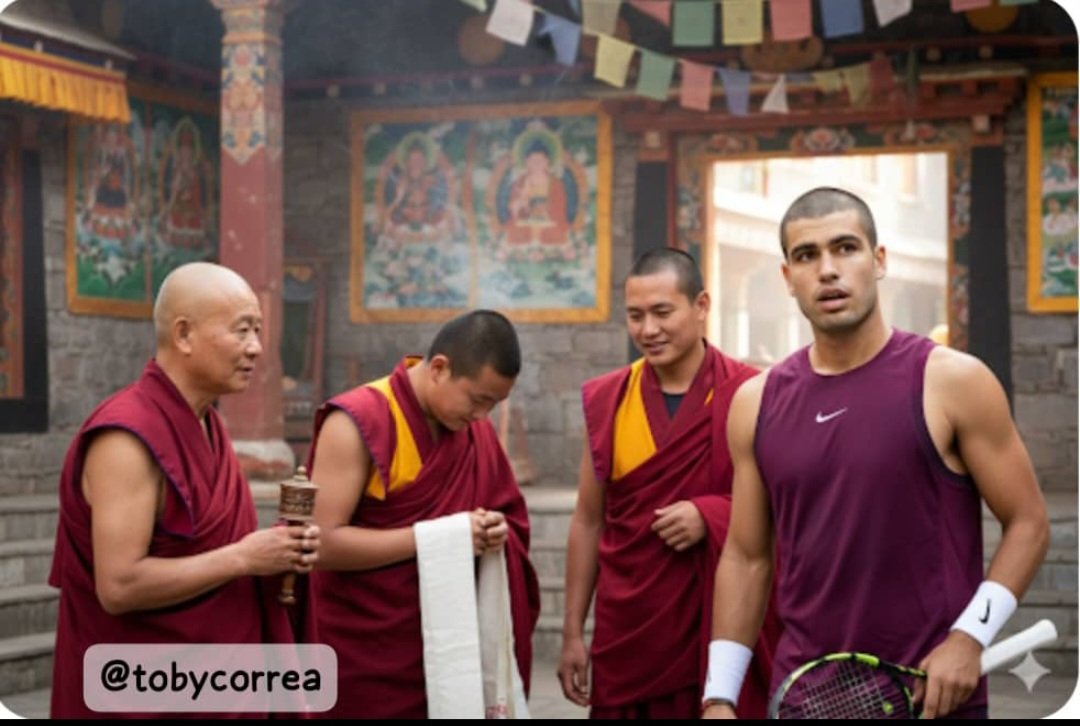 No se si a Carlitos que cayeron piojos o hizo un retiro con los budistas tibetanos <a href="/ESPNDeportes/">ESPN Deportes</a> #USOpenNaESPN <a href="/feliciano_lopez/">Feliciano López</a> <a href="/LuisAlvarez_1/">LuisAlfredoAlvarez®️</a> <a href="/JoseLuisClerc/">Jose Luis Clerc</a>