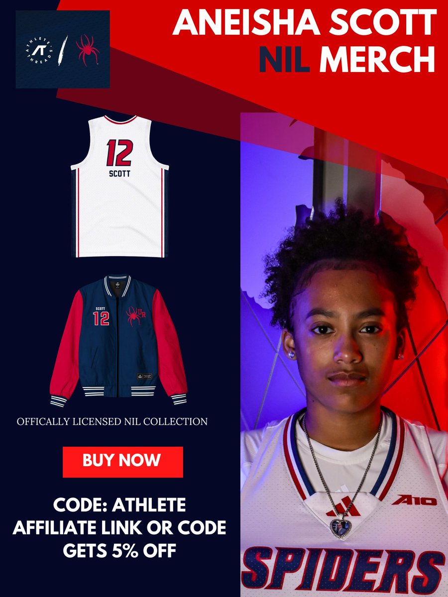 Aneisha Scott (@nballer05) on Twitter photo 🔥 Official Aneisha Scott Collection 🔥 Get your gear on point for game day and support me with every purchase 💯!!! Use code: Athlete for 5% off! athletesthread.com/collections/an…
<a href="/AthletesThread/">Athletes Thread</a>
<a href="/opendorse/">Opendorse</a>
<a href="/spidersnil/">The Spiders’ Collective</a>
<a href="/On3NIL/">On3 NIL</a> 🔥 Official Aneisha Scott Collection 🔥 Get your gear on point for game day and support me with every purchase 💯!!! Use code: Athlete for 5% off! athletesthread.com/collections/an…
<a href="/AthletesThread/">Athletes Thread</a>
<a href="/opendorse/">Opendorse</a>
<a href="/spidersnil/">The Spiders’ Collective</a>
<a href="/On3NIL/">On3 NIL</a>