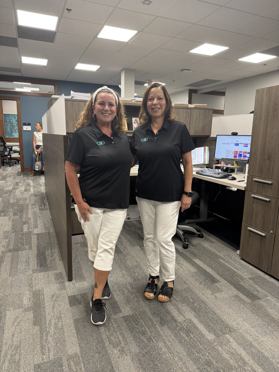 I can’t even count how many times in the last 16 years Maritsa and I have shown up at work in matching outfits (unplanned, of course). I jokingly tell her she is my “longest relationship”. I guess this is what happens when you work together as long as we have. @mchenrydistrict15