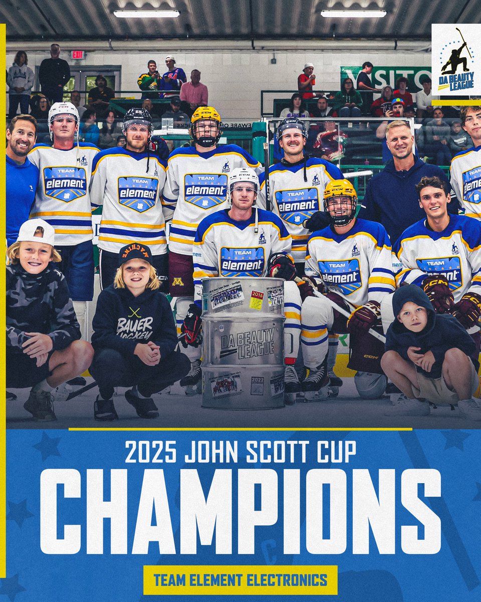 Your 2025 John Scott Cup champions! 🏆

Element Electronics claims da John Scott Cup for the first time in team history!