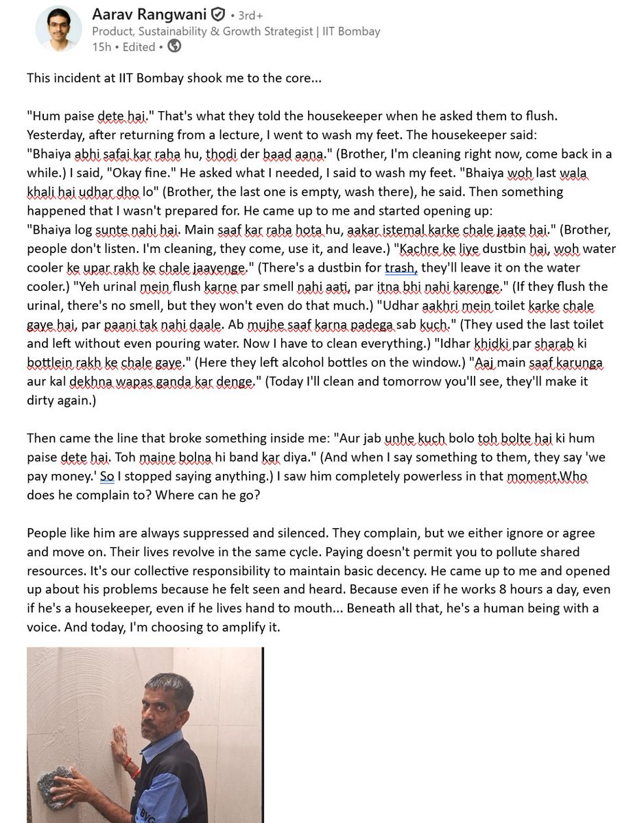 We talk about being the fastest-growing economy, projected to reach $40 trillion, blah, blah and all the other optimistic projections, but if we ignore the harsh reality that we can't treat each other—fellow Indians—with respect and inclusivity, our assumptions lack good faith.