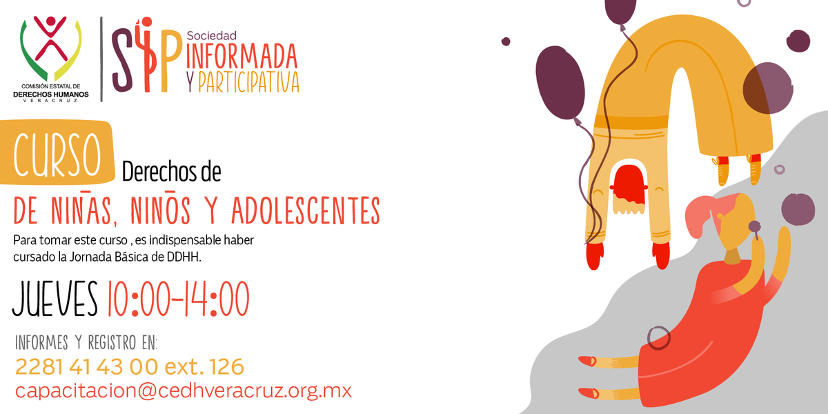 CEDH Veracruz (@cedhveracruz) on Twitter photo ¿Sabías qué en nuestro Estado existe una Ley de los derechos de Derechos de NNAs, que tiene por objeto 17 principios rectores? Conoce más de manera virtual en el curso:
"Derechos de Niñas, Niños y Adolescente"
Jueves 28 de agosto de 10 a 14 hrs
Registro: forms.gle/SP1K64Ro6DDvvi… ¿Sabías qué en nuestro Estado existe una Ley de los derechos de Derechos de NNAs, que tiene por objeto 17 principios rectores? Conoce más de manera virtual en el curso:
"Derechos de Niñas, Niños y Adolescente"
Jueves 28 de agosto de 10 a 14 hrs
Registro: forms.gle/SP1K64Ro6DDvvi…