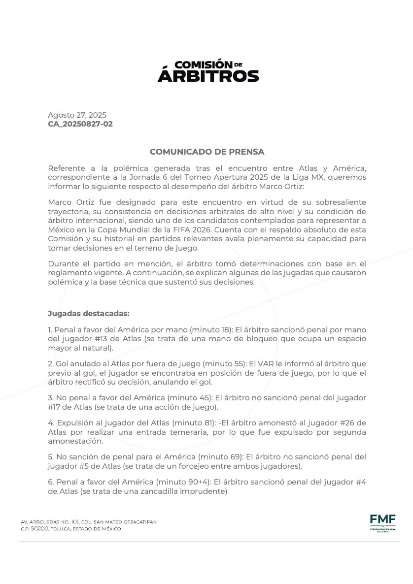 Comisión de Árbitros tweet media