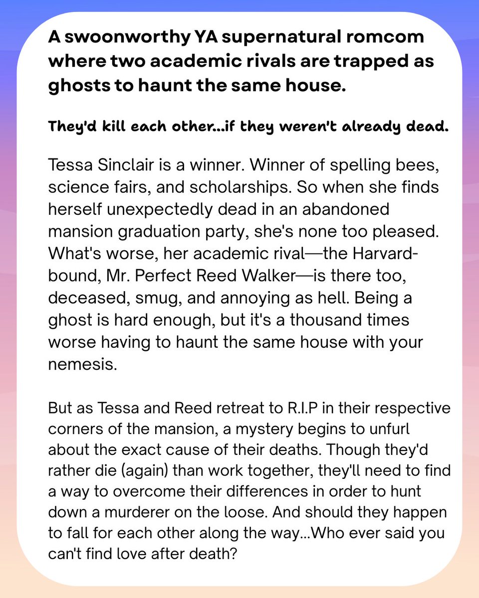 ‼️ COMING MAY 6 2025 ‼️

SO excited to be part of <a href="/GwenythReitz/">Gwenyth Reitz</a>'s cover reveal team! And without no further ado, I present to you the most anticipated YA book of 2026! 🌟

Gwen is an incredible, skillful writer and I'm so excited to follow Tessa and and Reed on their journey!! ✨