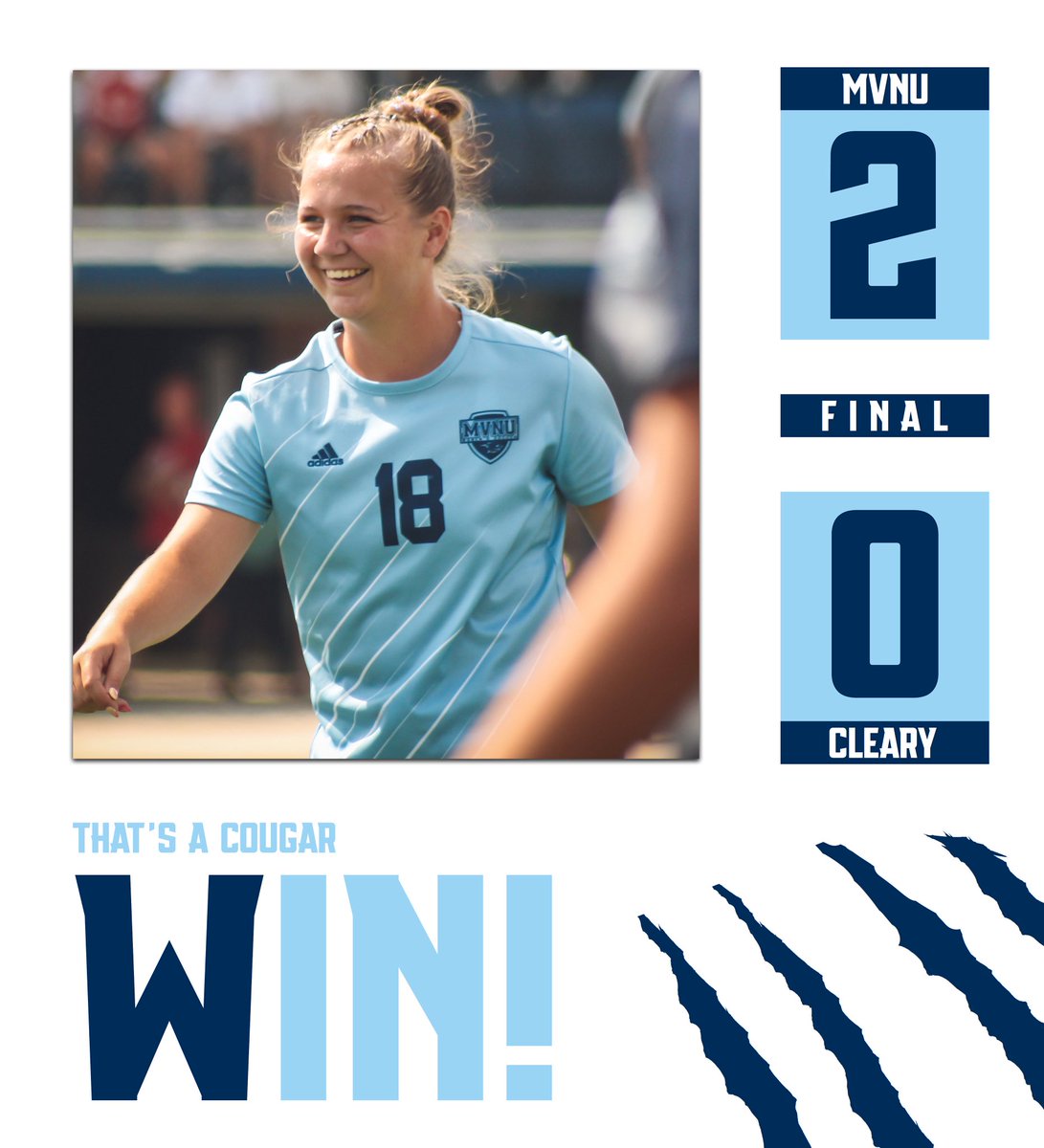 MVNU Athletics (@mvnu_cougars) on Twitter photo On to 2-0! <a href="/MVNUWS/">MVNU Women's Soccer</a> wins at Cleary 2-0! Alexis Hoffman scored her third goal of the season, and Ally Martini scored the first goal of her collegiate career! On to 2-0! <a href="/MVNUWS/">MVNU Women's Soccer</a> wins at Cleary 2-0! Alexis Hoffman scored her third goal of the season, and Ally Martini scored the first goal of her collegiate career!