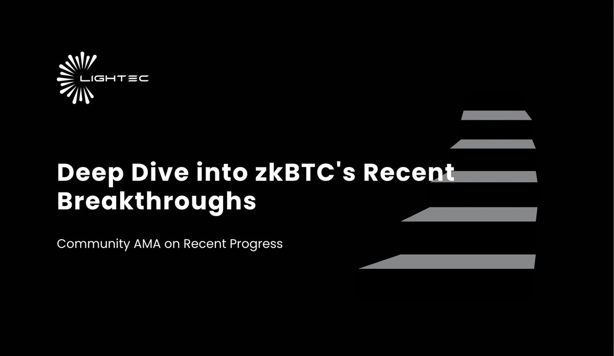 LightecAI's tweet photo. Hey fam
We've been busy cooking up some major milestones for #zkBTC bridge, and now we're ready to share everything with you!
Tune in to our special community AMA where we'll break down all the latest developments and give you the full scoop.
🗓️
Date: 12:00 PM, August 28th UTC
Discord: https://t.co/p3jq58Zn75
Set your reminder.
Big News Dropping Soon! Don't Miss Our AMA!
