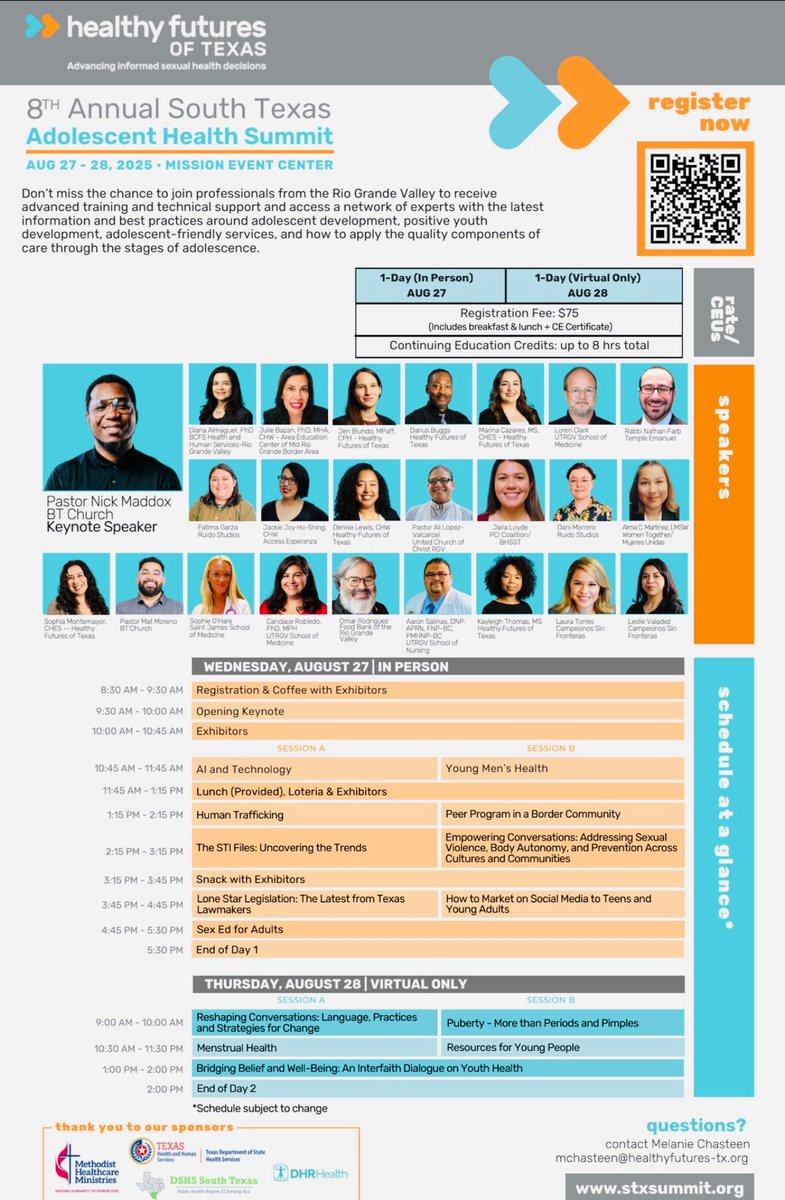 This morning I had the opportunity to join fellow colleagues at the 8th Annual South Texas Adolescent Summit and present on the topic of Young Men’s Health. I would like to thank all event organizers for their efforts in putting this conference together.