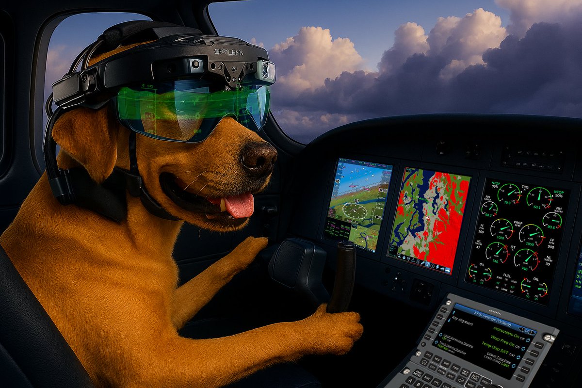 Feeling a little ruff? Paws to enjoy this furry little friend flying with our innovative avionics systems! 🐕

#UniversalAvionics #AI