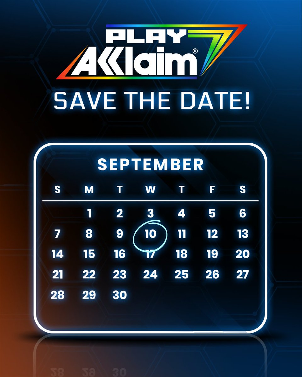 The revolution won’t be televised, but you can watch it on YouTube!

Tune into the official #PlayAcclaim YouTube channel on 9.10.25 for a first look at the games we’re bringing to players worldwide in the months ahead. 

You won’t want to miss this!

Join us at