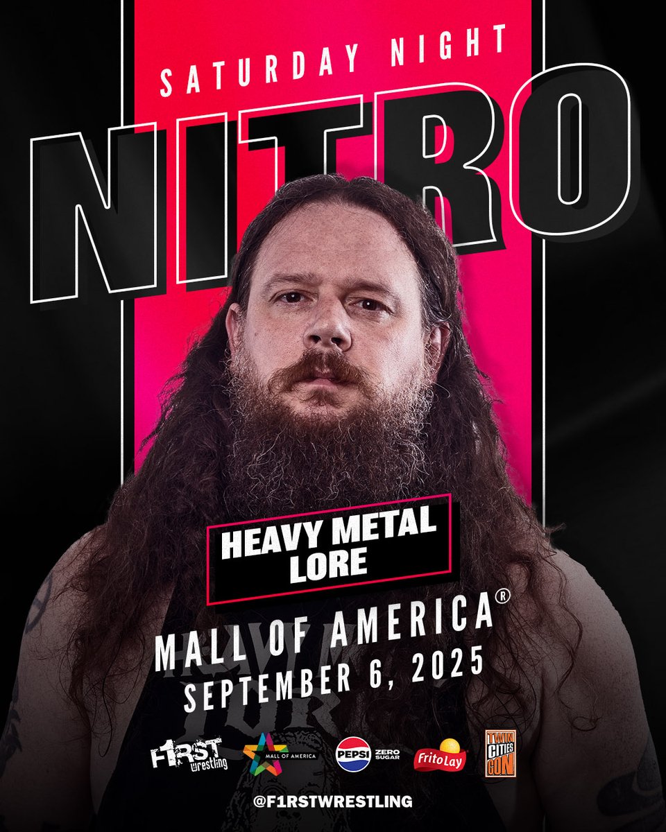 Heavy Metal Lore (@heavymetallore) on Twitter photo Hmmm...
<a href="/f1rstwrestling/">F1RST Wrestling</a> presents;
Saturday Night Nitro
September 6th, 2025
<a href="/mallofamerica/">Mall of America</a>
Bloomington, Minnesota
tix.mallofamerica.com/wrestle Hmmm...
<a href="/f1rstwrestling/">F1RST Wrestling</a> presents;
Saturday Night Nitro
September 6th, 2025
<a href="/mallofamerica/">Mall of America</a>
Bloomington, Minnesota
tix.mallofamerica.com/wrestle