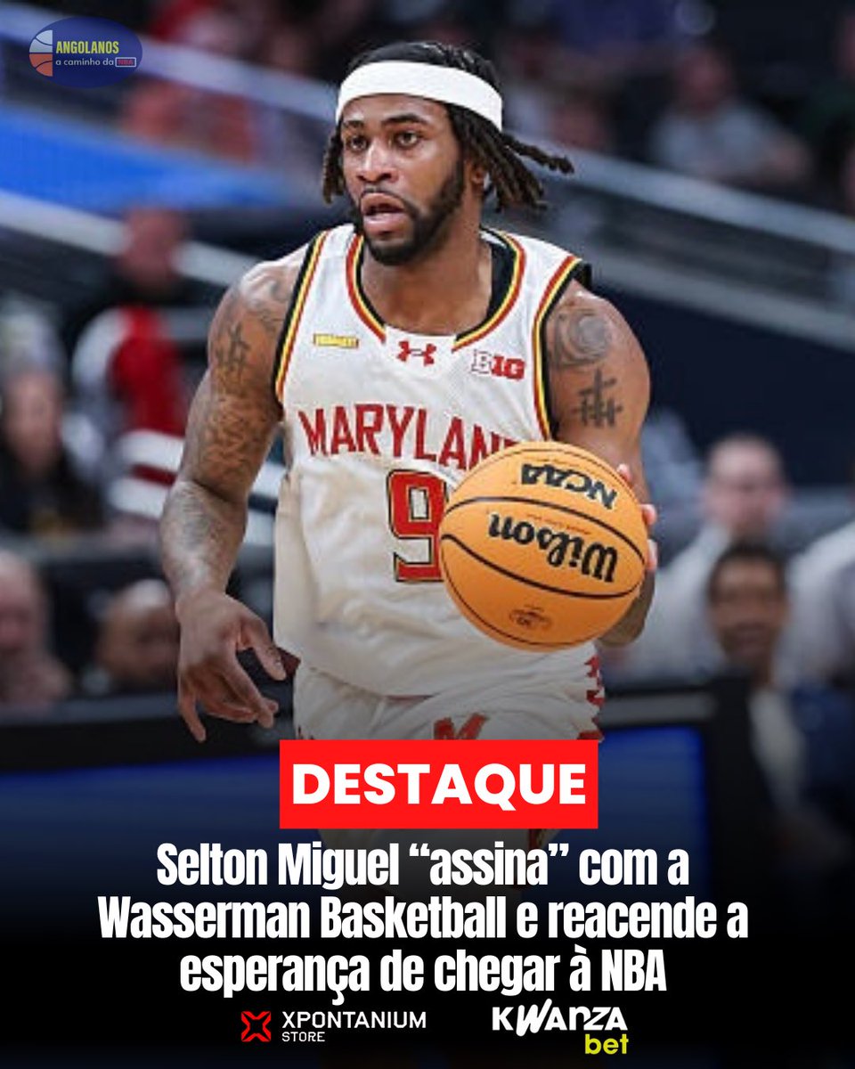 AC_da_NBA's tweet photo. O internacional angolano Selton Miguel deu um passo importante na sua carreira ao mudar-se para a Wasserman Basketball, considerada pela Forbes a segunda melhor agência desportiva dos Estados Unidos.

Leia mais em https://t.co/4iHeHbb7sh https://t.co/uxuDe7rYNa