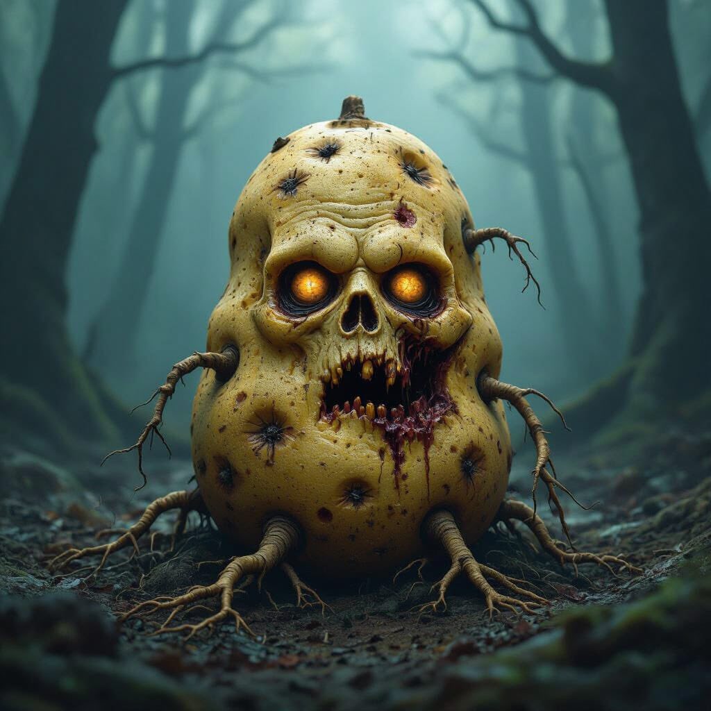 doctrinalux's tweet image. Zombie Potato!
