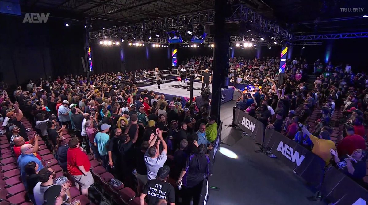 This is a cool arena layout! #AEWDynamite
