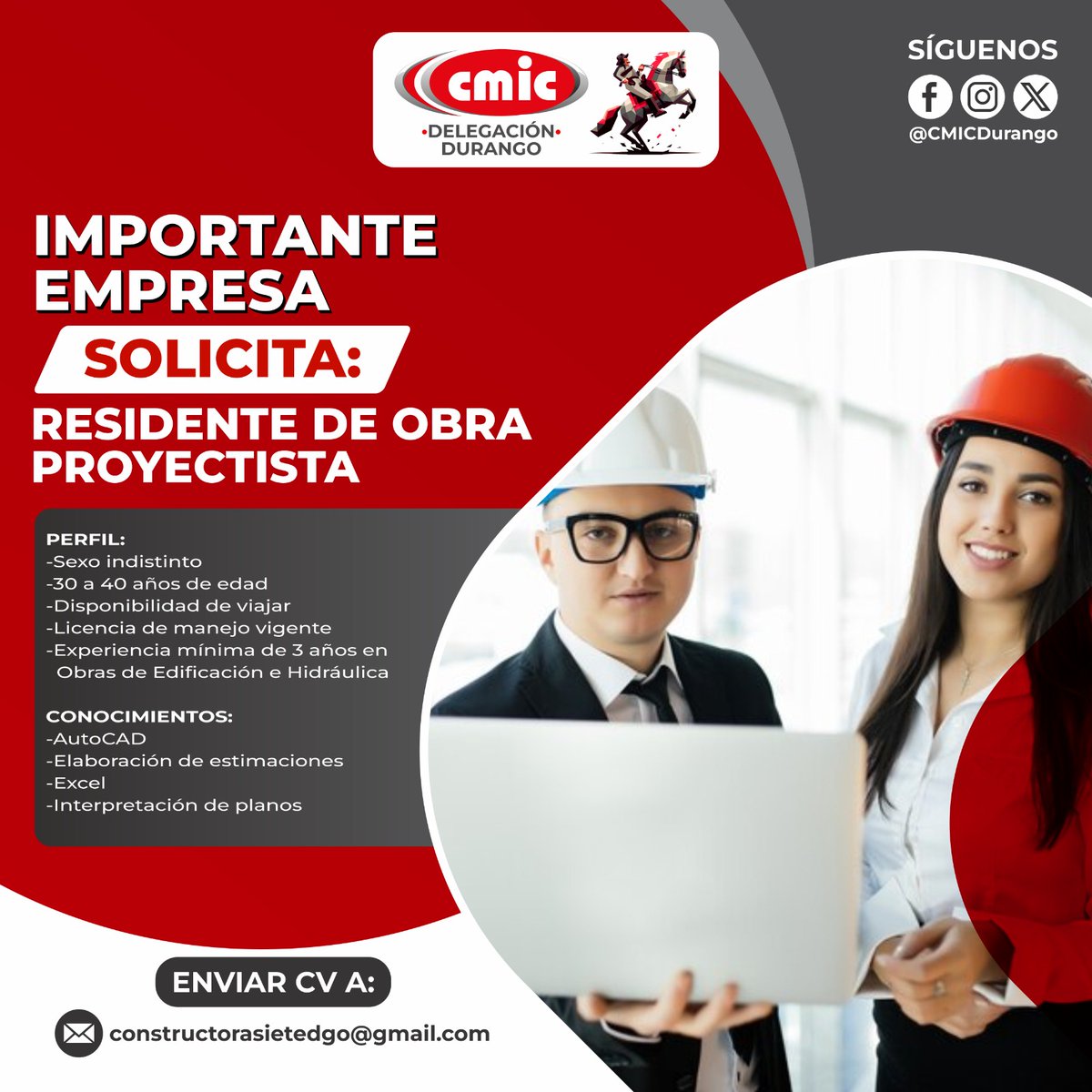 📢 Oportunidad laboral 💼