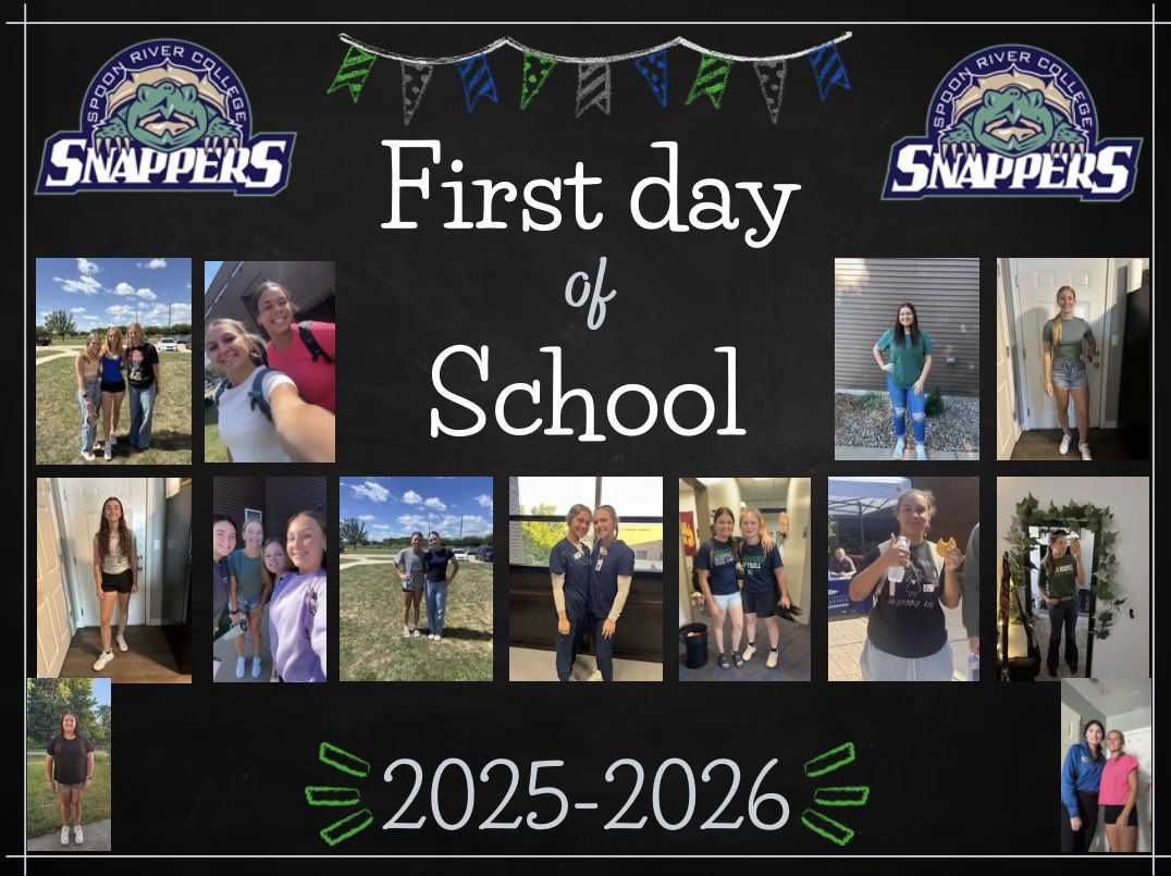 Spoon River Softball (@src_softball) on Twitter photo First day of school for the snappers softball team! Going to be a great year!!💚💙🐢 First day of school for the snappers softball team! Going to be a great year!!💚💙🐢