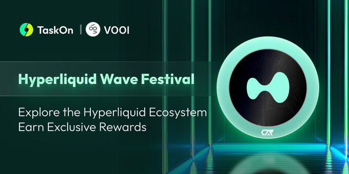 1saevv's tweet photo. (1/)
gVOOI quests are here 🦅
Launched together with @vooi_io x @taskonxyz x @HyperliquidX
Join in, complete tasks, and claim your share of the rewards pool 🚀
#trading #rewardpool #vooi #Hyperliquid #crypto #DeFi #claim https://t.co/9uthqwG5ON