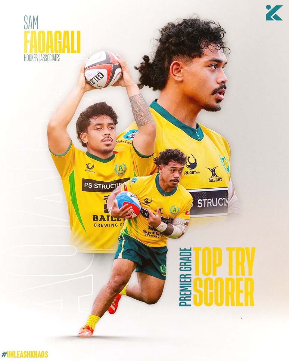 KHAOS_Sport's tweet photo. Sam Faoagali
Explosive. Relentless. Try-scoring machine
Sam is lighting it up as top try scorer with the @soaks_rugby in @rugby_wa The dynamic hooker continues to dominate after coming through @usmlr 

One to watch and has unfinished business in the professional game no doubt 👊🏻 https://t.co/LXgt5vpUTq