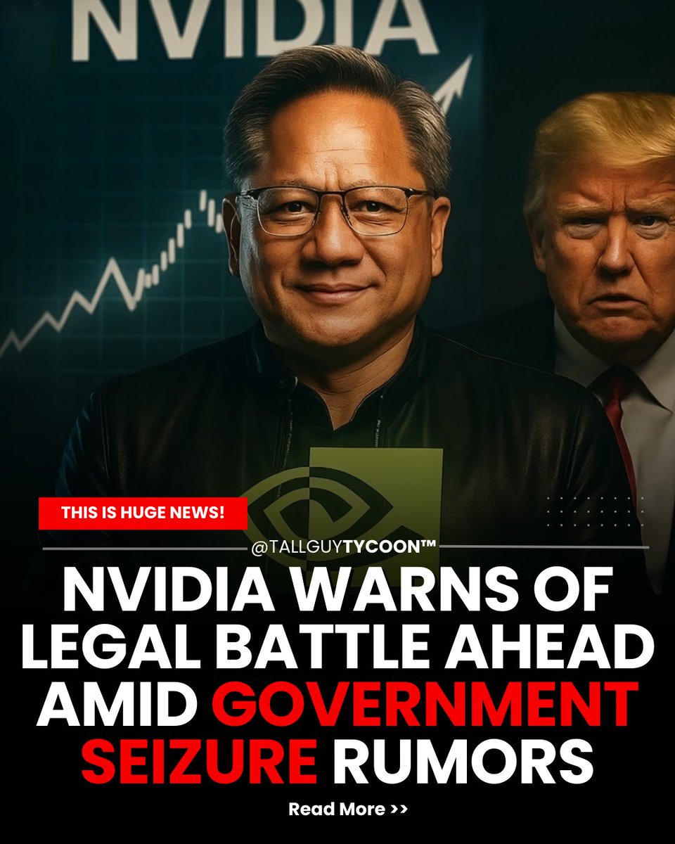 🚨 BREAKING: Nvidia posts $46.7B in revenue beating expectations.

But despite record numbers, $NVDA drops -3%.

• EPS: $1.05 (est. $1.01)
• Revenue: $46.7B (est. $46.1B)

The real reason: Rumors are swirl that the government may demand a stake of Nvidia. Nvidia warns legal