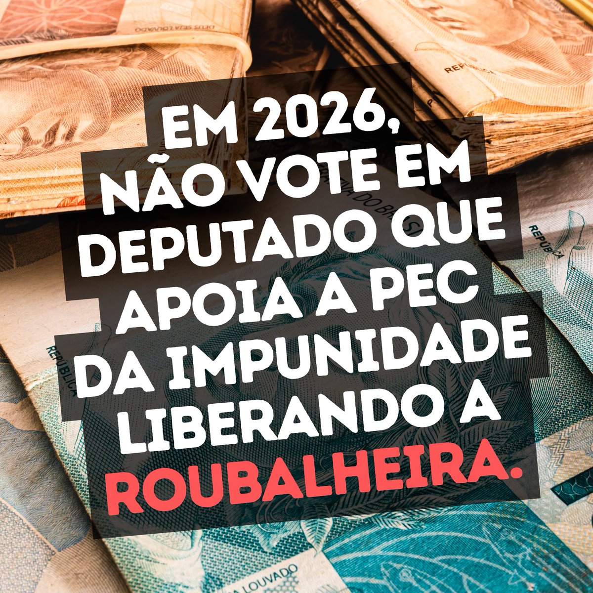 PEC DA IMPUNIDADE
LICENÇA PRA DEPUTADO ROUBAR